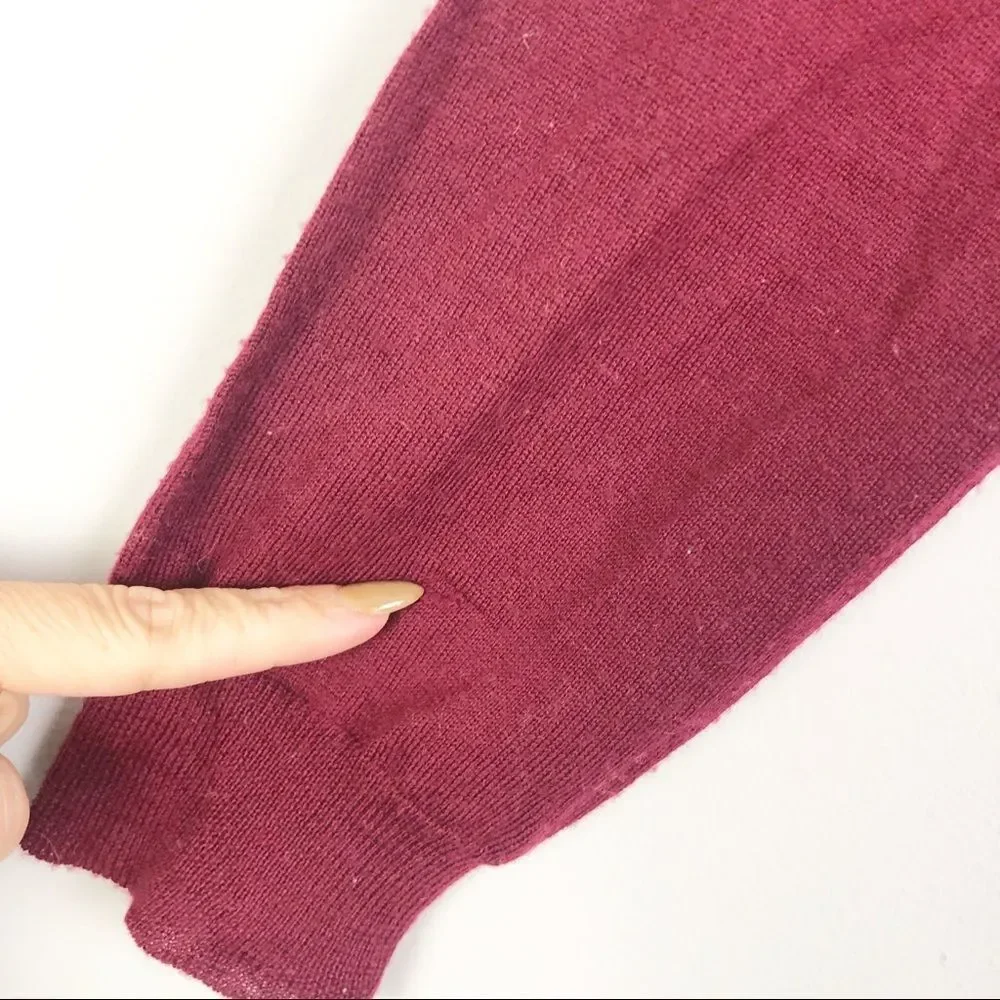J. CREW | Merino Wool Sweater Burgundy Small